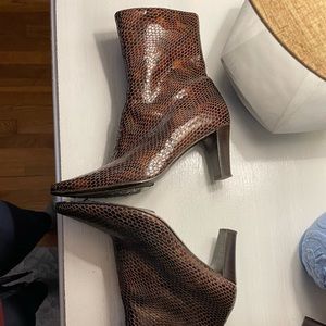 Aquatalia Snakeskin Waterproof Boots